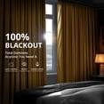 thumbnail image 3 of Half Price Drapes Signature Fool's Gold Velvet Blackout Curtains For Bedroom(1 Panel), 50WX 96L, 3 of 11