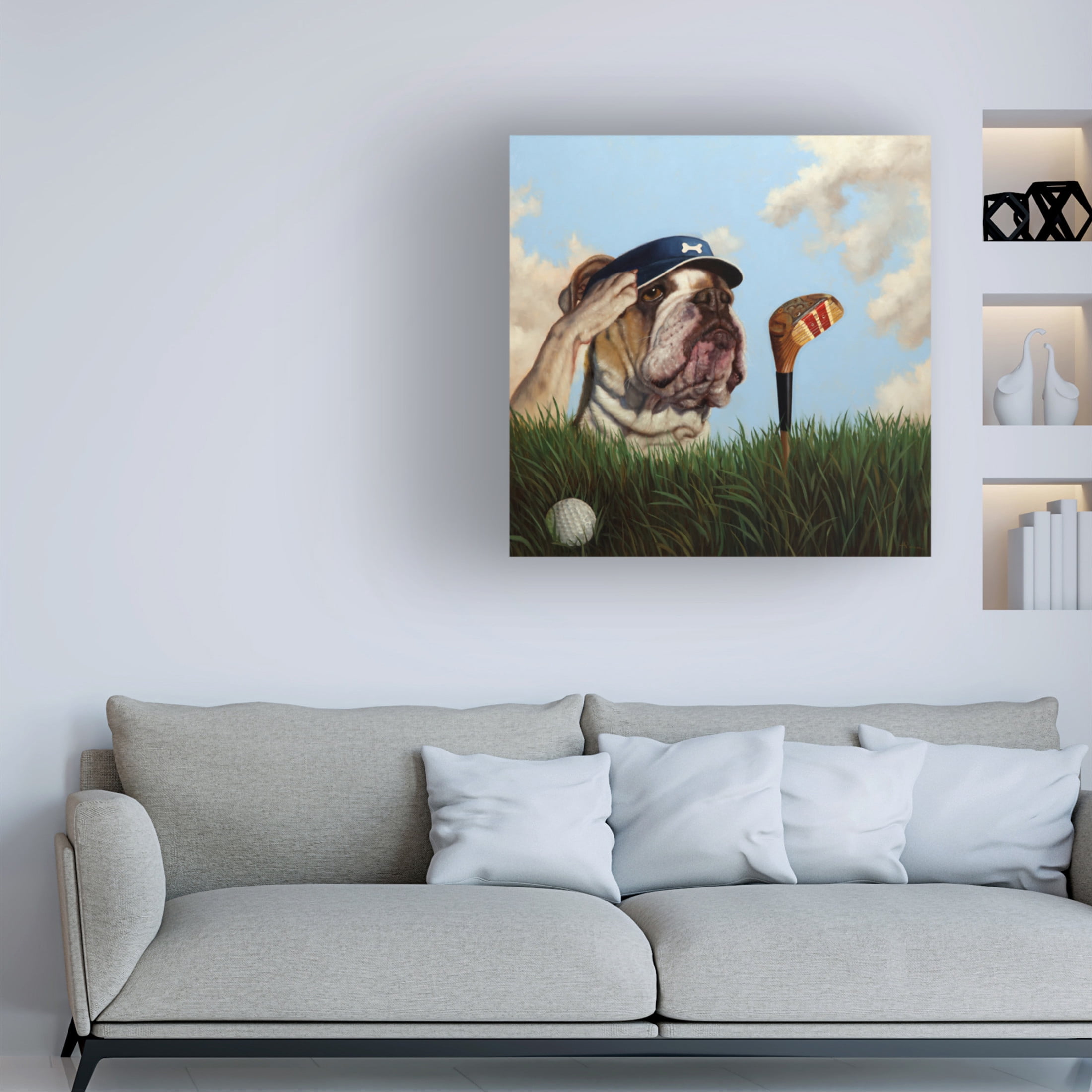 Canvas Wall Art - Lucia Heffernan 'Mulligan' Wall Art for Living Room, Bedroom, or Office Décor by Trademark Fine Art - 14 x 14 Inches