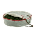 thumbnail image 4 of Household Essentials 30" Holiday Wreath Storage Bag, Red and Green, 4 of 5