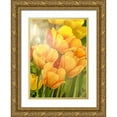 thumbnail image 1 of Murdock, Ramona 24x32 Gold Ornate Wood Framed with Double Matting Museum Art Print Titled - Sunshine Tulips, 1 of 4