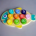thumbnail image 3 of Children's Montessori Educational Game Color And Number Matching Counting Toy, Wooden Math Learning Board, 3 of 5