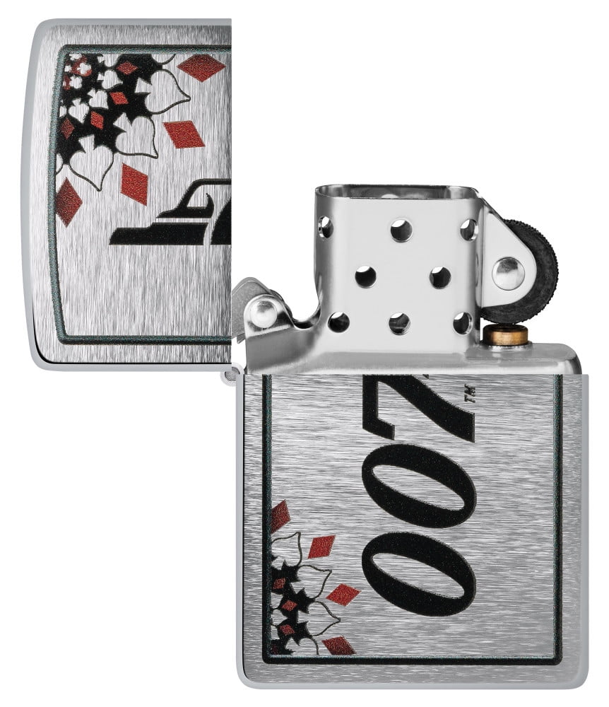 Zippo James Bond Brushed Chrome Pocket Lighter