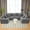 Dark Grey, variant on 135.5" Modular U-Shaped Sectional Sofa, Reversible 6-Seater Chaise Lounge with Cloud-Like Memory Foam, No Assembly for Living Room, Dark Grey