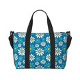 thumbnail image 2 of Sigee Daisies Flowers for Hand Travel Bag,Sports Tote Gym Bag for Men and Women, 2 of 7
