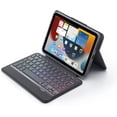 thumbnail image 3 of IPad Mini 6th Generation Keyboard Case, Magnetic Detachable, Full Protection Shockproof Case, 7 Colors Backlit, Type-C Rechargeable Keyboard Case for 8.3 inch iPad Mini 6, Black, 3 of 6