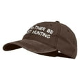 thumbnail image 3 of I'd Rather Be Ghost Hunting Embroidered Washed Cap - Brown OSFM, 3 of 6