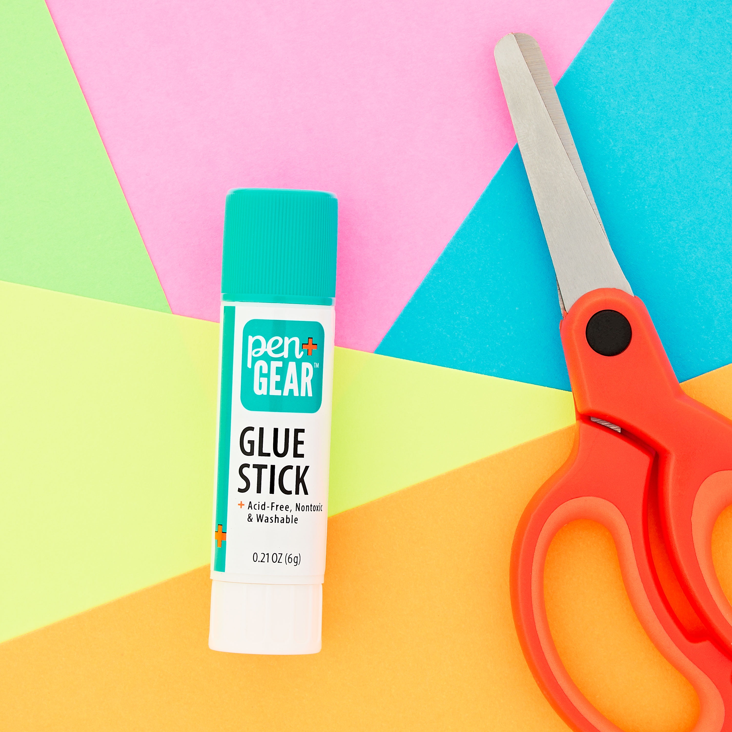 Pen+Gear All Purpose Glue Sticks, Washable, White, PVP, 12 Count, 6g, Dry in 3 Min
