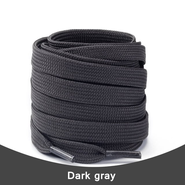 Nuevos 1 par de cordones planos para zapatillas de deporte, zapatos blancos de encaje, cordones de zapatos tejidos huecos dobles planos clásicos para AJ/AF, cordones de 160cm Gao Jinjia LED