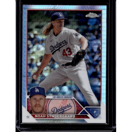 2023 Topps Chrome Update Prism Noah Syndergaard USC152 Los Angeles Dodgers Baseball Card