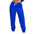 thumbnail image 6 of Scyoekwg Womens Two Piece Sets Fall Outfits Round Neck Long Sleeve Sweatshirt Jogger Sweatpant Matching Outfits Two Piece Set Fashion Casual Tracksuit (Blue,L), 6 of 6