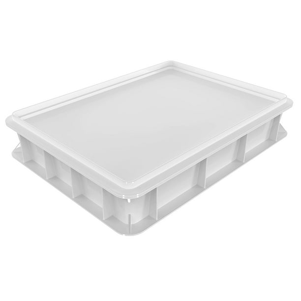 Caja y Tapa Versátiles para Levar Masa. Recipiente Multiusos para Fermentación y Almacenamiento de Masa de Pizza, Pasteles y Repostería.