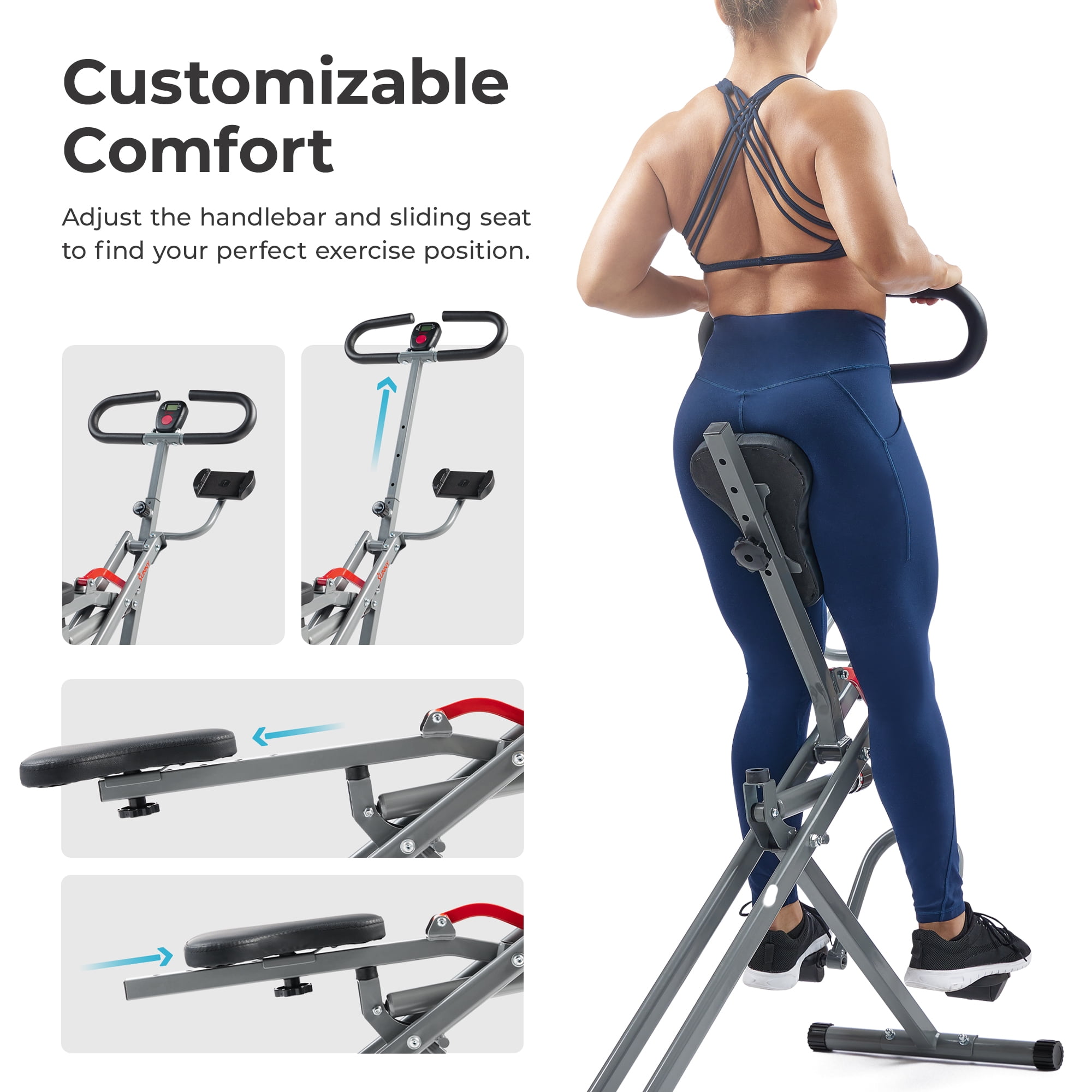 Sunny Health & Fitness Upright Row-N-Ride® 2-in-1 Magnetic