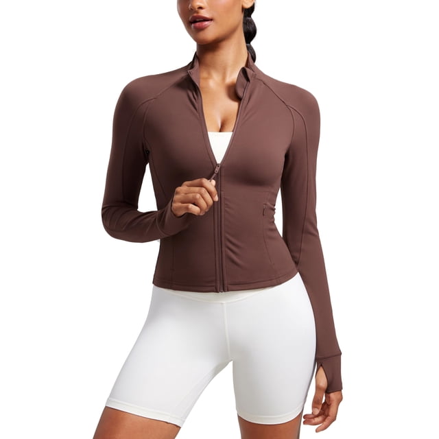 Campera CRZ YOGA Butterluxe Cintura Largo Completo Taupe XL