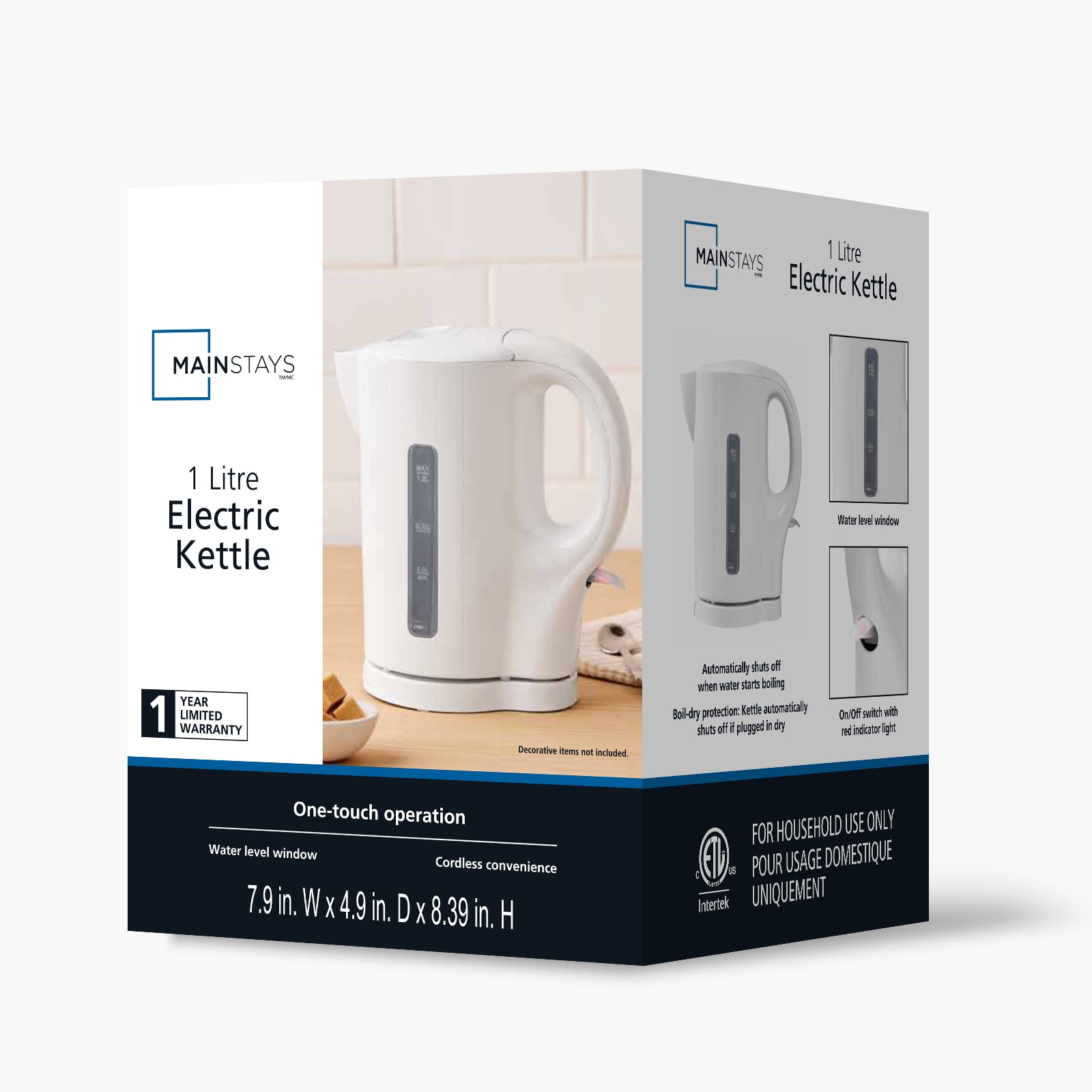 Mainstays 1 Litre Electric Kettle