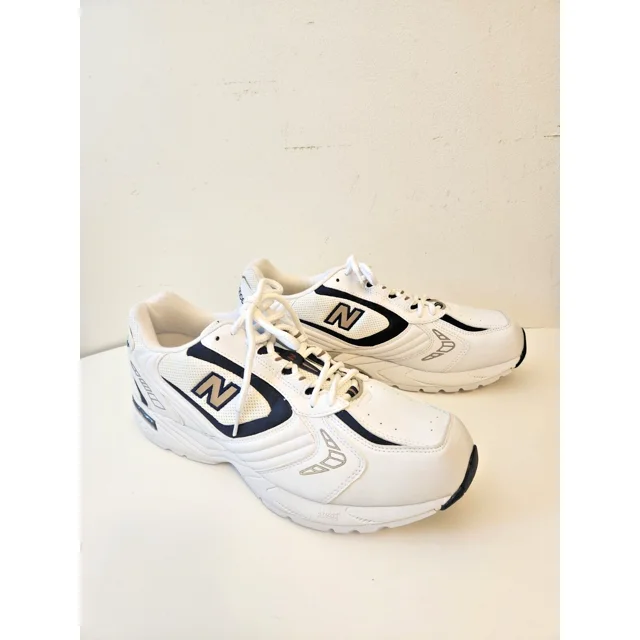 NOS Vtg New Balance 655 Abzorb Mens Athletic Dad Shoes Sz 13 White Blue Trainers