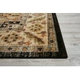 thumbnail image 4 of Nourison Delano Traditional Black 6'7" x 9'6" Area Rug, (7x10), 4 of 6