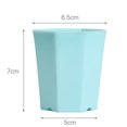 thumbnail image 2 of 10pcs Small Plastic Succulent Flower Pot Octagonal Plant Planter with Drain Hole Home Office, 2 of 7