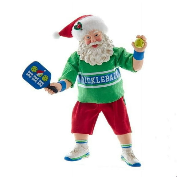Kurt S. Adler  10 in. Fabriche Santa Playing Pickleball
