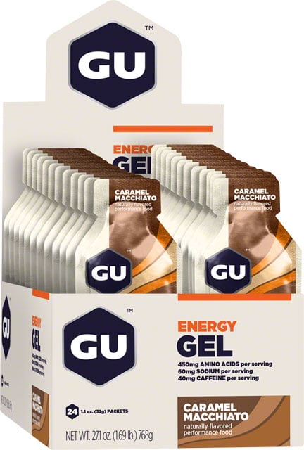 GU Energy Gel: Caramel Macchiato Box of 24