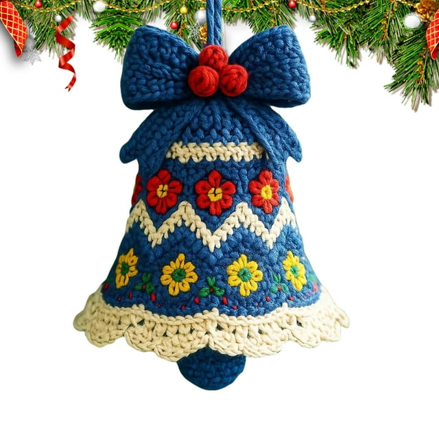 Kit Naves Navidad Santa Claus Bell Adorno para Un Amigo Y Familia () Azul