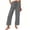 03# Gray, variant on Capri Pants for Women Ankle Length Elastic Waist Solid Color Adjustable with Pockets Stretchable Summer -Leg Exterior Pocket Flat Front Mid Rise Casual Vacation Lounge Cropped S-2XL