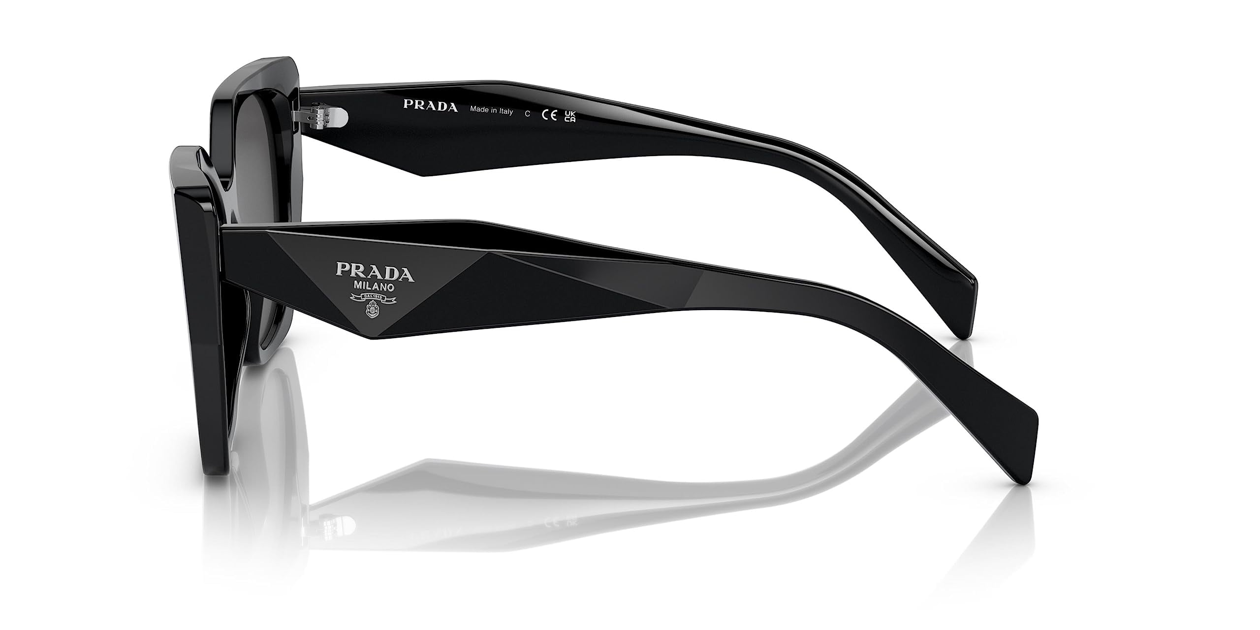 Prada Women's Butterfly Sunglasses, Black Plastic Frame