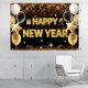 thumbnail image 1 of Banner de feliz año nuevo para fiesta, copo de nieve, purpurina, lentejuelas, fondo de lujo para fotos de estrellas, utilería para estudio fotográfico, 1 of 5