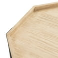 thumbnail image 6 of Kate and Laurel Occonor Two-Tone Octagon Coffee Table, 28 x 26 x 18, Natural Brown and Black, Transitional Mixed Materials Living Room Table with Resilient Wood Construction, 6 of 8