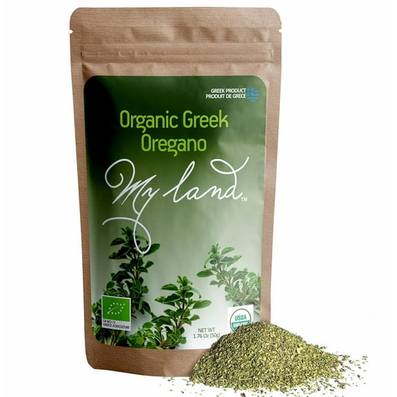 My Land Organic Greek Oregano, Ground, Dried, 1.76oz (50g) Resealable Bag