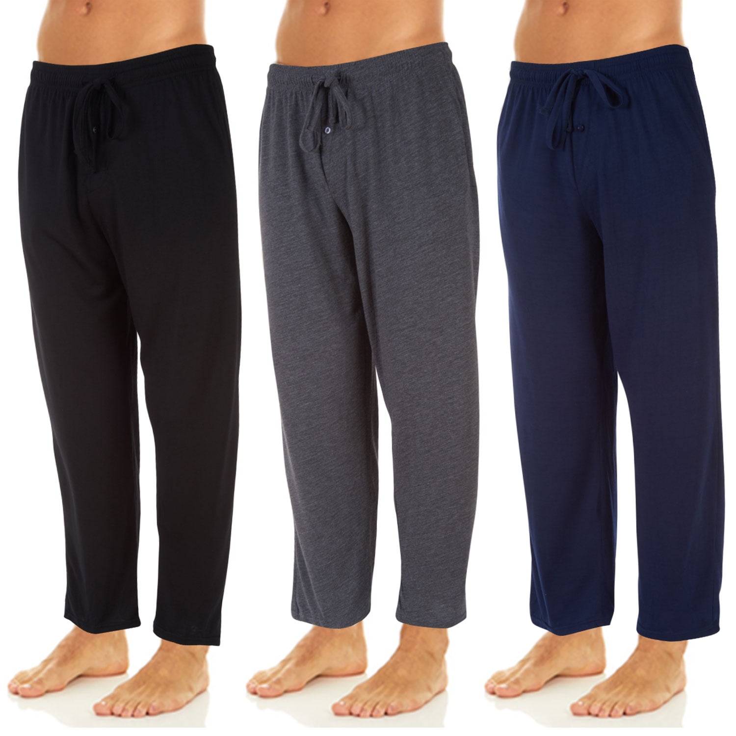 DARESAY Mens Soft Knit Lounge Pants With Adjustable Drawcord And