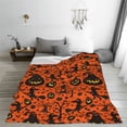 thumbnail image 5 of Fuzoiu Halloween3 Print Ultra-Soft Micro Fleece Blanket,All Seasons Flannel Throw, Lightweight Blanket for Bed, Sofa, Couch, Movie Night, Camping, and Travel-80"x60", 5 of 7