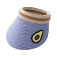 thumbnail image 2 of MesaSe Summer Kids Fruit Print Wide Brim UV Protection Hat Topless Straw Cap Sunhat, 2 of 8