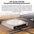 thumbnail image 3 of Reproductor de CD estéreo portátil FiiO DM15 con True 24Bit R2R DAC, 3 of 9