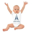 thumbnail image 3 of Classic US Space Force Military Logo Romper Boys or Girls Infant Baby Brisco Brands NB, 3 of 7