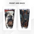 thumbnail image 3 of Bingfone Pirate Bulldog On Deck for 20 Oz Stainless Steel Travel Mug Double Wall Water Coffee Cup for Home,Office, Outdoor Works Great for Ice Drinks and Hot Beverage-Without Straw, 3 of 8