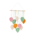 thumbnail image 4 of Macramé para colgar en la pared, decoración de pared, adorno de fondo, tapiz bohemio, borlas de hojas de macramé para apartamento, hogar, dormitorio, Naranja, 4 of 8