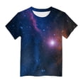 thumbnail image 4 of Hessimy Boys Short Sleeve Shirts Kids Summer Crew neck Tops Basic tees(Dark Purple,12-13 Years), 4 of 4