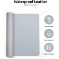 thumbnail image 4 of MaxxMarket Leather Desk Protector, Office Mat, Large Mouse Mat, Non-Slip PU Leather Blotter, Laptop Desk, Waterproof Writing Pad for Office and Home (Light Grey, 31.5" x 15.8"), 4 of 24