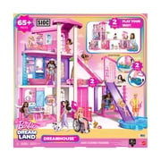 Barbie DreamHouse Dollhouse, 2 Pools, 2 Slides, 2 Houses, Elevator with 3 Levels & 65+ Pieces Including Furniture & Accessories