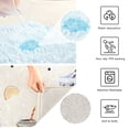thumbnail image 4 of Toilet Rug Rectangle Bathroom Rugs Non-Slip Soft Plush Machine Washable Contour Bath Mat Milk Tea and Fruit 24x16, 4 of 9