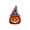 B, variant on Halloween Witch Hat Ceramic Light Up Pumpkin, LED Glowing Tabletop Decor with Candle, Cute Spooky Night Light for Fall Thanksgiving, Mantel Shelf Centerpiece Gift for Home Party