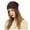Burgundy, variant on Herrnalise Outdoor Winter Adult Keep Warm Printing Hats Plush knitted Woolen Hat