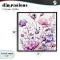 thumbnail image 4 of Stupell Industries Transitional Purple & Pink Florals Black Framed Giclee Art, 12 x 12, by Kim Lewis, 4 of 8