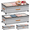 Deep Gray, variant on Deep Black 35.5 Inch Rolling Under Bed Storage Containers 2 Pack For Clothes Shoes Blankets