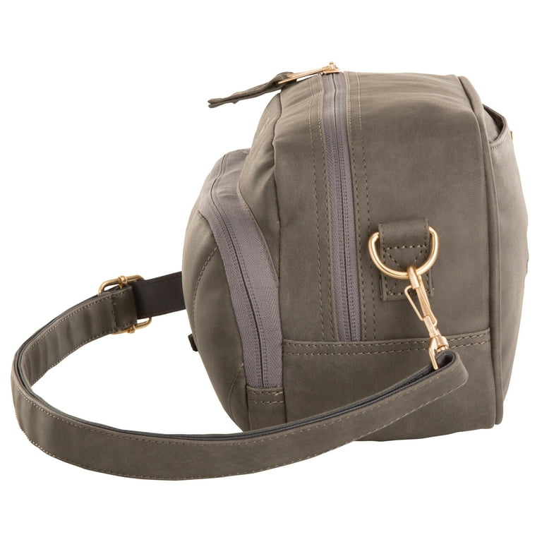 MoDRN Emma Lets Go Crossbody, Unisex, Gray Handbag, 6.89 in MoDRN Emma Lets Go Crossbody, Unisex, Gray Handbag, 6.89 in