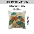thumbnail image 6 of Unique Bargains Ginkgo Leaf Pattern Throw Pillow Covers Set of 2 Flower Pattern 4, 6 of 6