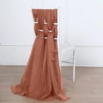 thumbnail image 2 of BalsaCircle 10 Terracotta Extra Premium Chiffon Chair Sashes Bows Ties Ceremony, 2 of 6