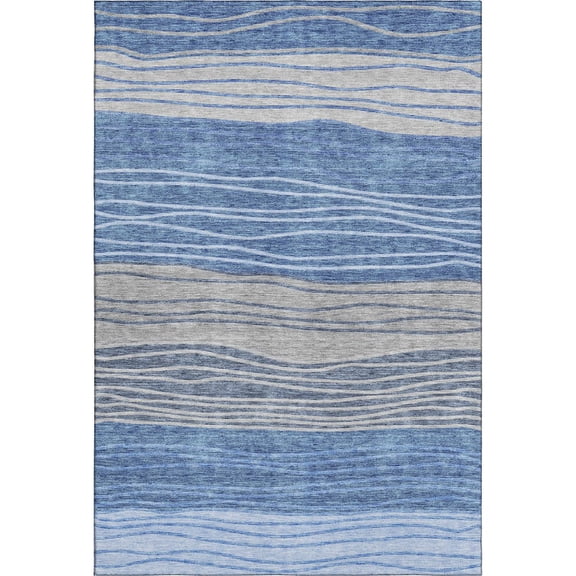 Dalyn Rugs Premium Machine Washable Mayfield AMF735 Blue 3' x 5' Rug