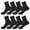 Dark Gray, variant on Anewi Diabetic Socks for Men, Extra Wide Loose Fit Ankle Socks, Non Binding Thin Seamless Socks for Everyday Wear, Soft Comfort, 4 Pairs, Multiple Colors