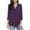 Purple, variant on FAIWAD Womens 3/4 Sleeve Tunic Tops Business Casual Collared Tops Loose Dressy Work Office Blouses